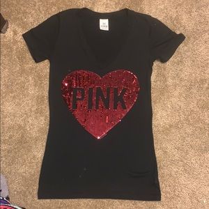 XS VS PINK Short Sleeve Top